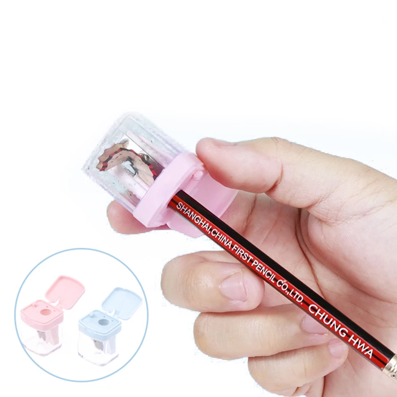 Lápiz labial de precisión, sacapuntas para cejas, delineador de labios, delineador de ojos, regalo para niñas, útiles escolares