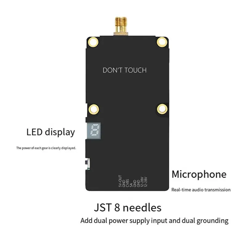 Excellent-VTX Transmitter 5.8Ghz 10W 80CH FPV Racing Drone Quadcopter Flight Controller For Enhanced Drone Performance