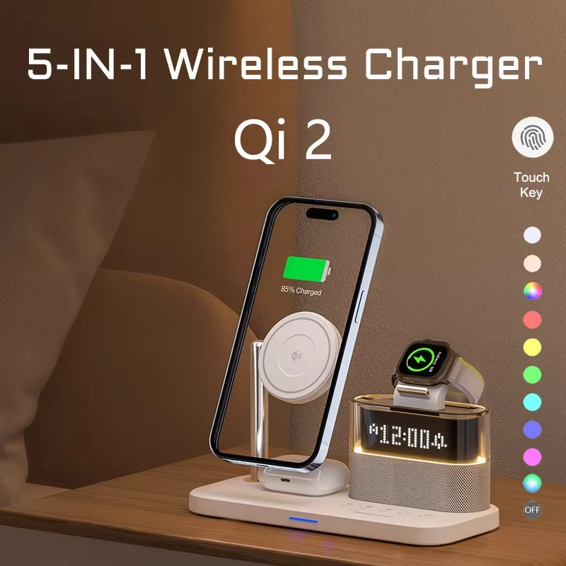 5-in-1-qi2-magnetic-wireless-charger-stand-led-night-light-alarm-clock-for-samsung-iphone-iwatch-airpods-fast-charging-station