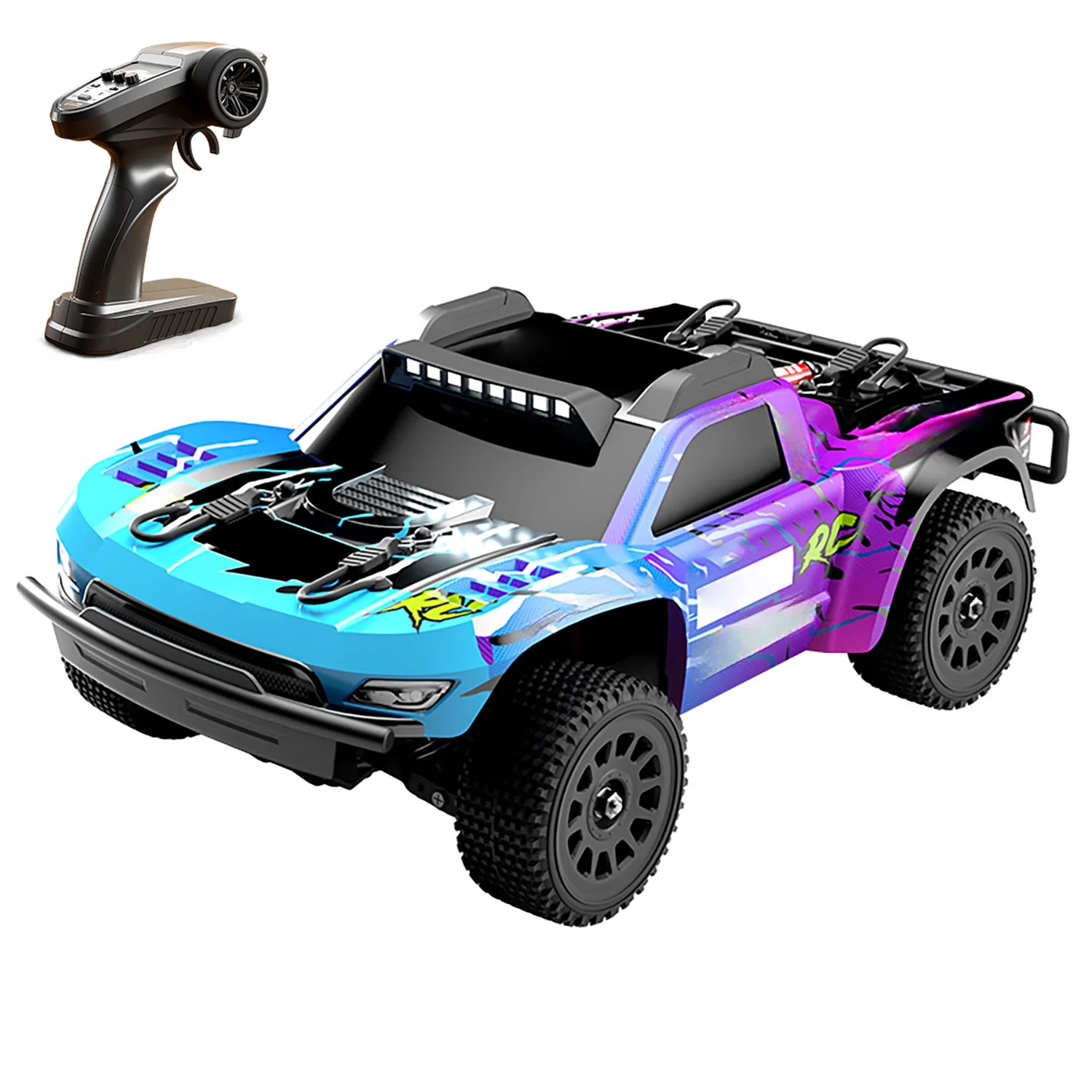 

RC Pickup Truck 1/14 40km/h 4*4 Remote Control Off Road Vehicle Q130C 2847 Brushless Motor 45A ESC LED Lights RTR Car Toy Gift