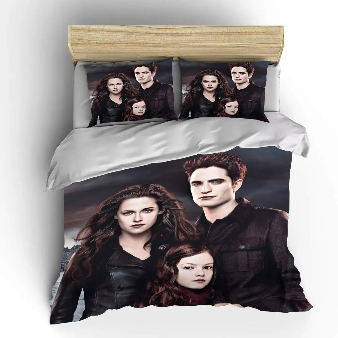 10 sizes Movie Twilight 3D Bedding Set Character Printed Duvet Cover Fashion Bed Linens For Adults Twin Full Queen King