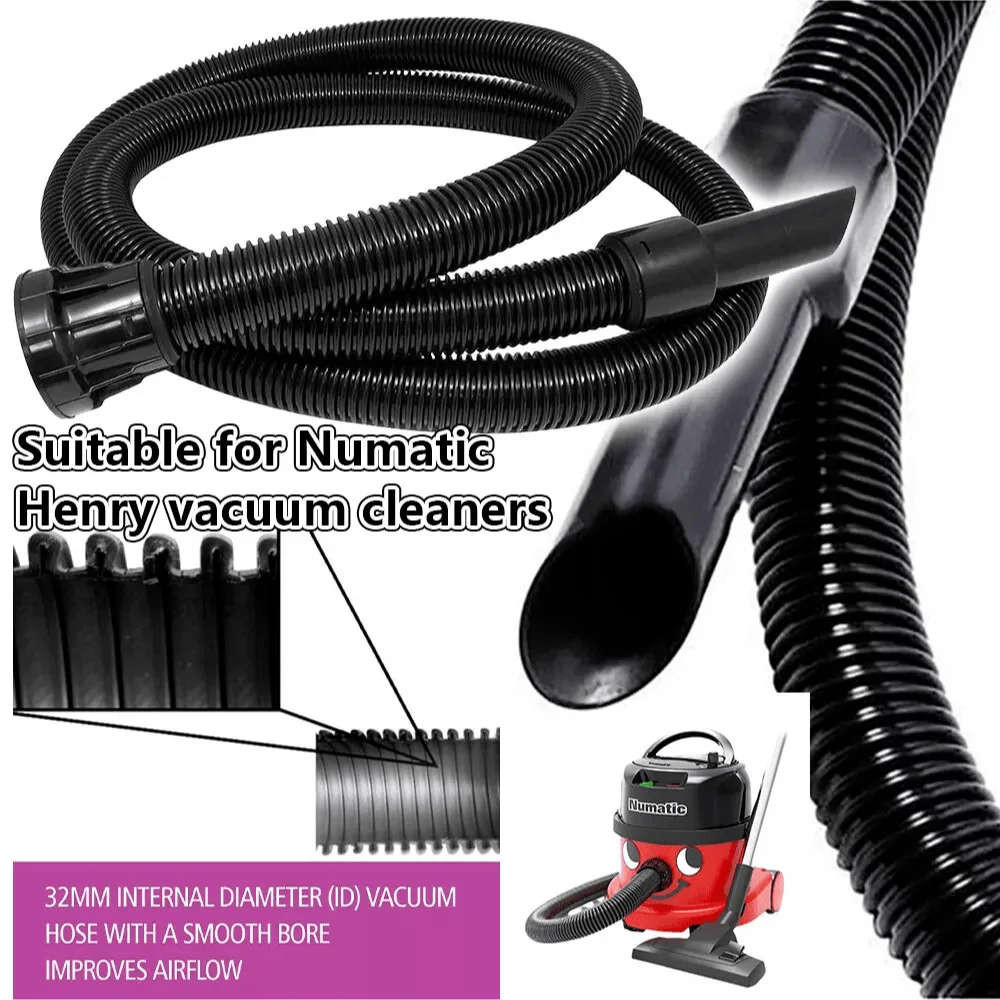 For Numatic Henry Vacuum Cleaner Hoover Hose Complete 32Mm 2.5/5M Extra Length