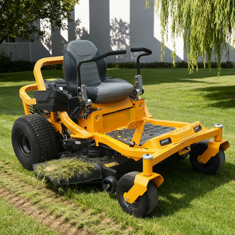 15 مستوى مقبض التحكم في ركوب جزازة العشب رباعية الأشواط مزدوجة اسطوانة OHV محرك ركوب على جزازة العشب البنزين للحديقة #1