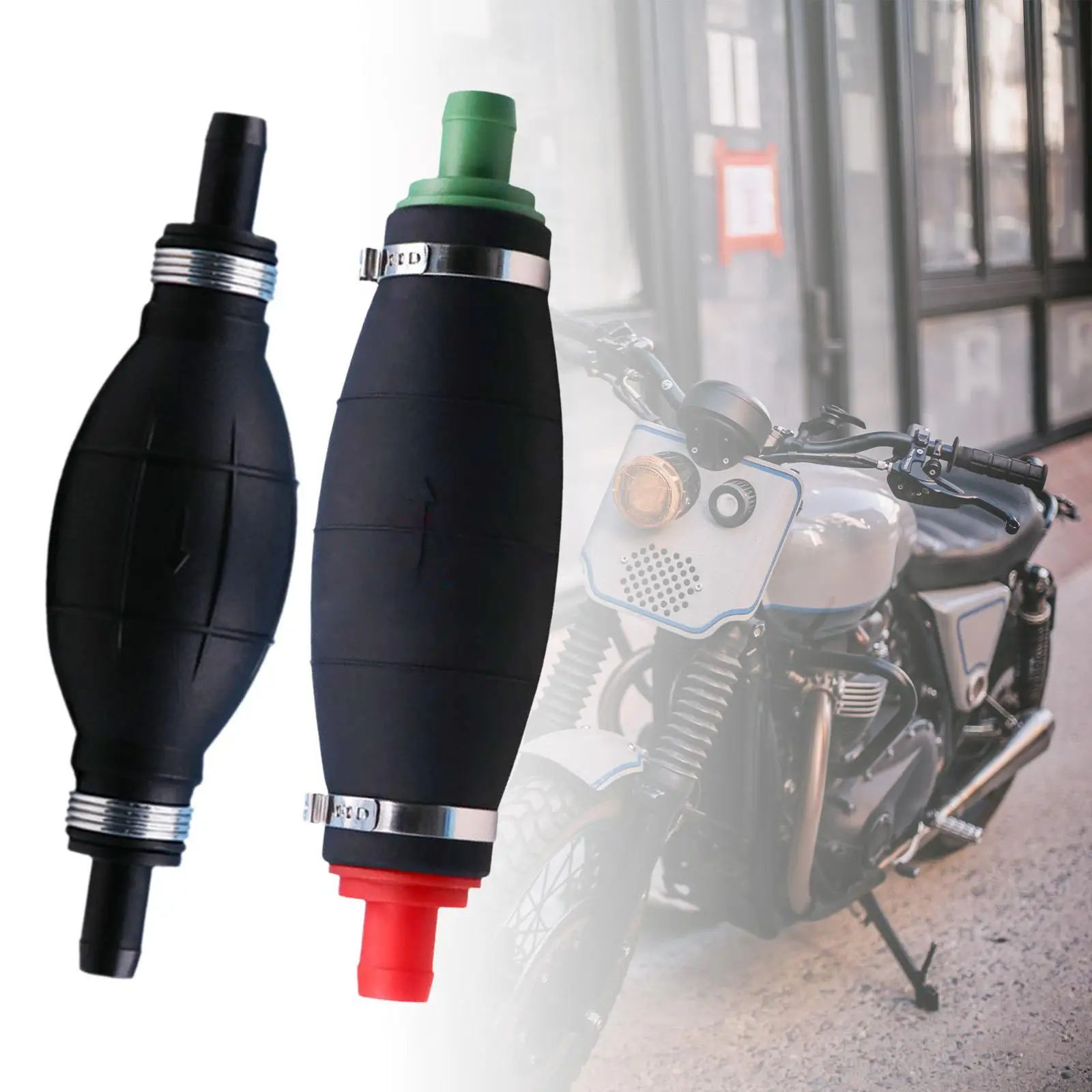 Primer Bulb Compact Lightweight Sturdy Replacement Fuel Pump Transfer Hand Fuel Pump for Car Motorcycle Boat Marine Accessory