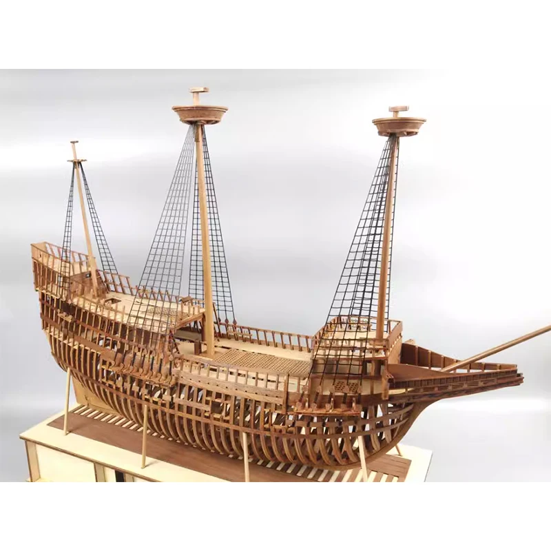 

May Flower Full Rib Version 1/48 DIY Simulated Wooden Sailboat Model Building Kit Toy Gift Collection