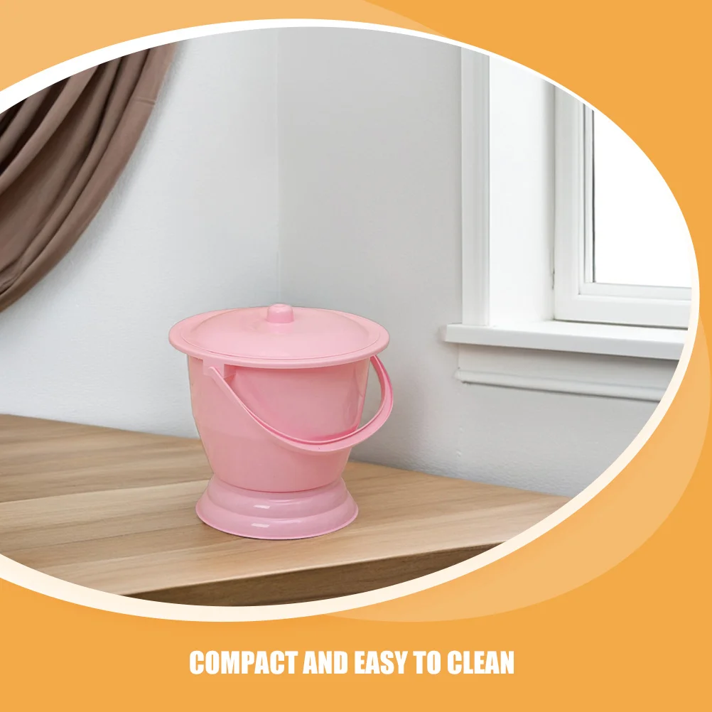 مقبض وعاء غرفة بلاستيكي متعدد الاستخدامات، مبولة محمولة للأطفال الصغار، مرحاض الأطفال، السفر، السيارة، التخييم، سهلة التنظيف #5