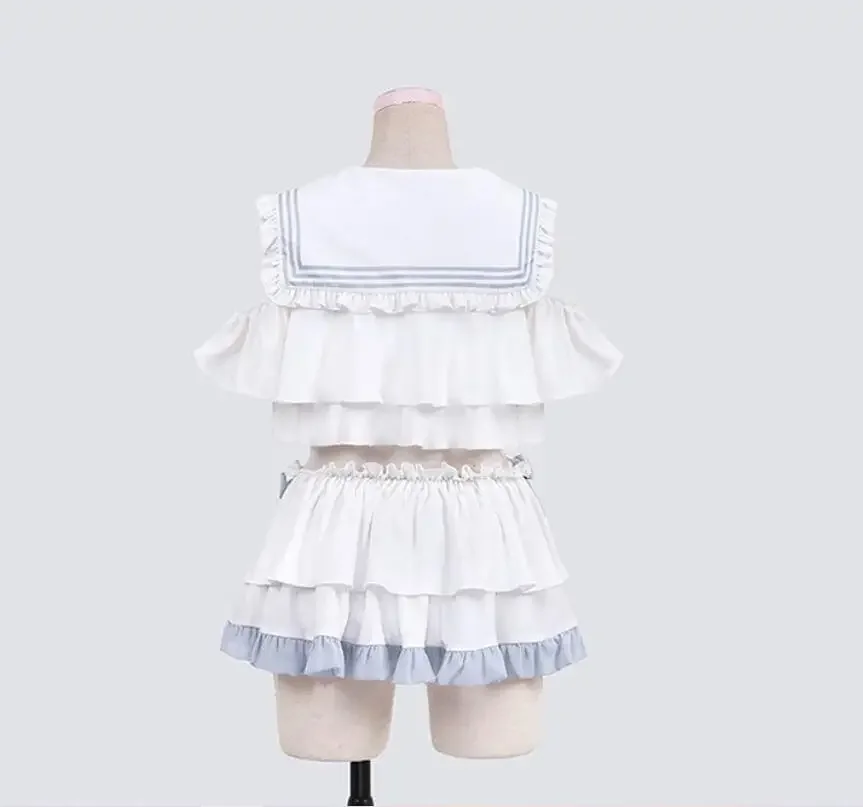 

2026 NEW Japanese Anime Girl Kawaii Cosplay Costume School Student Sukumizu Ribbon Bodysuits Bandage Female Navy Swimsuit