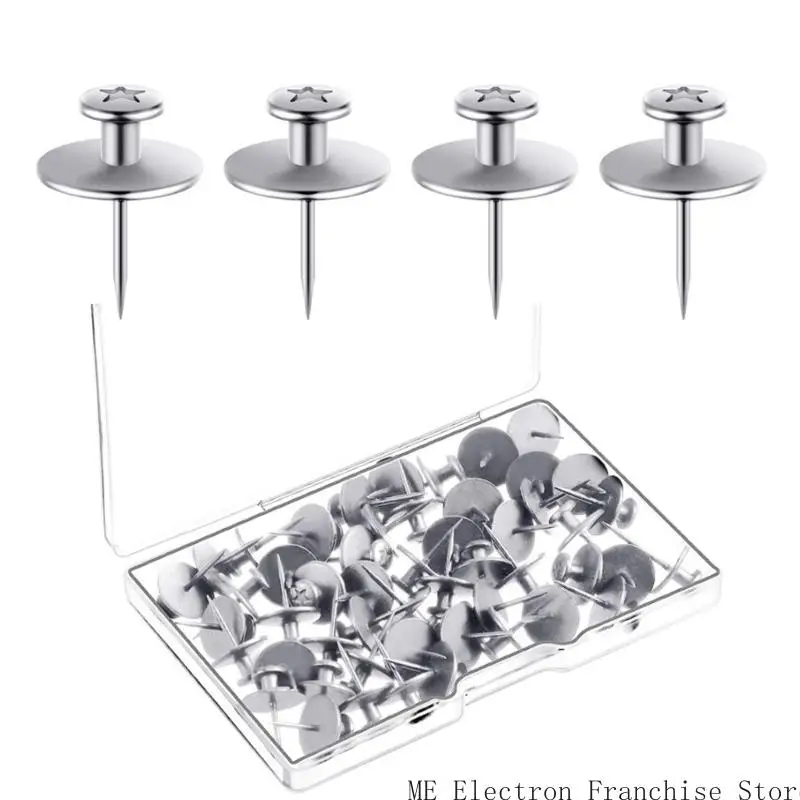 T5EA 30PCS Плоская головка PUL PIN -штифт I формируйте металлические штифты для доски объявлений в плане изъятной платы плава