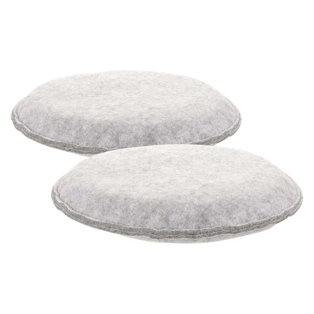 

2Pcs Needle Felting Seat Cushion Soft Felt Material for Office Chair Car Seat Pressure Relief Hip Tail Chair Pads