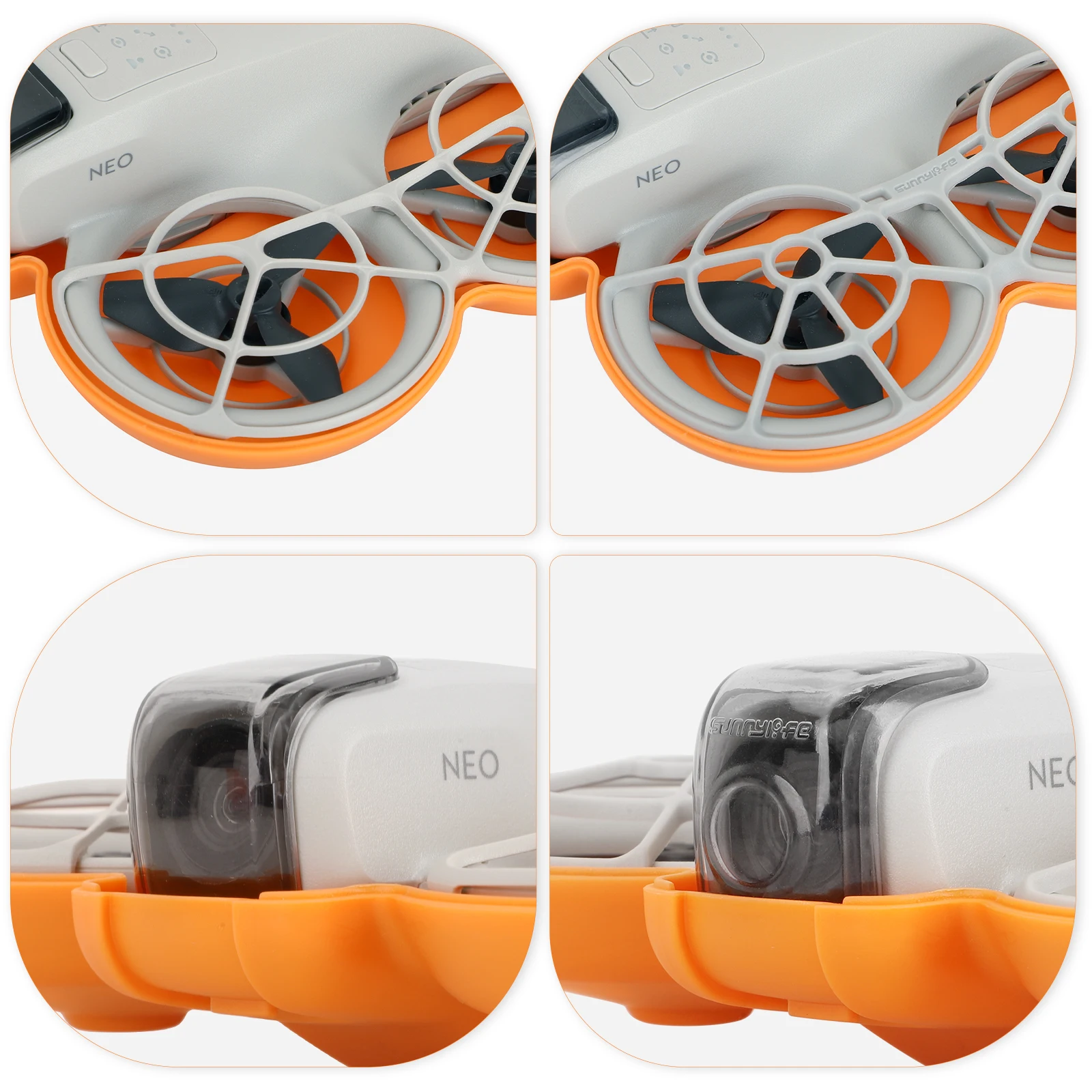 حقيبة الجسم على شكل فراشة من Sunnylife لـ DJI NEO حافظة حمل مضادة للتصادم صندوق مقاوم للغبار لملحقات حقيبة DJI Neo