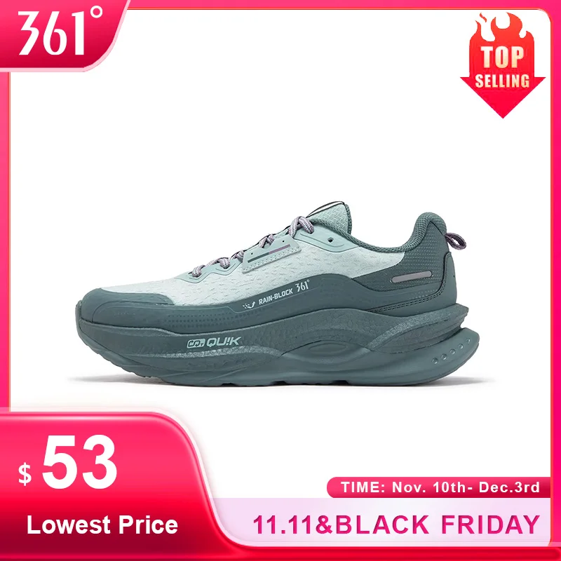 

Мужские кроссовки с дождевым блоком 361 градусов Fierce 5.0, непромокаемые, с защитой от брызг, прочные гибкие мужские кроссовки с отскоком, 672532216