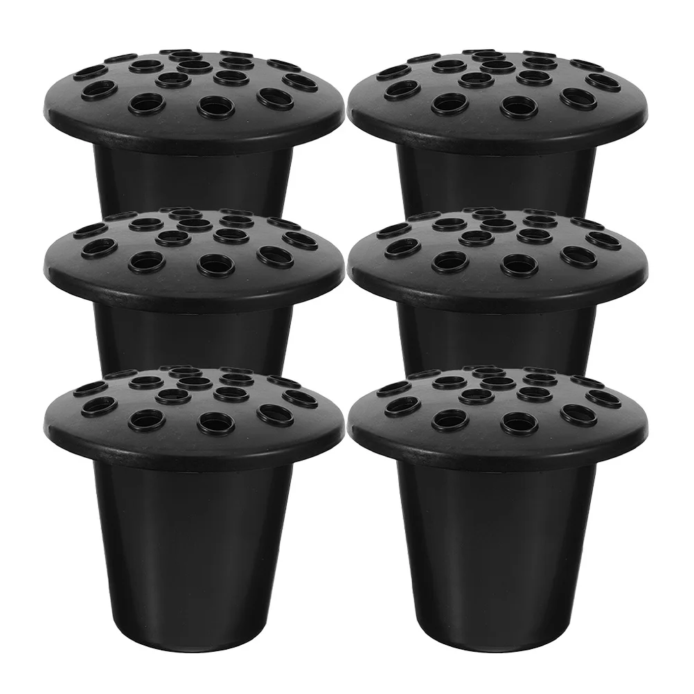 

6 шт. ваза для кладбища, мемориальный держатель для цветов, могильный горшок, элегантный контейнер для кладбища, пластиковый цветочный горшок, орнамент, ваза для кладбища