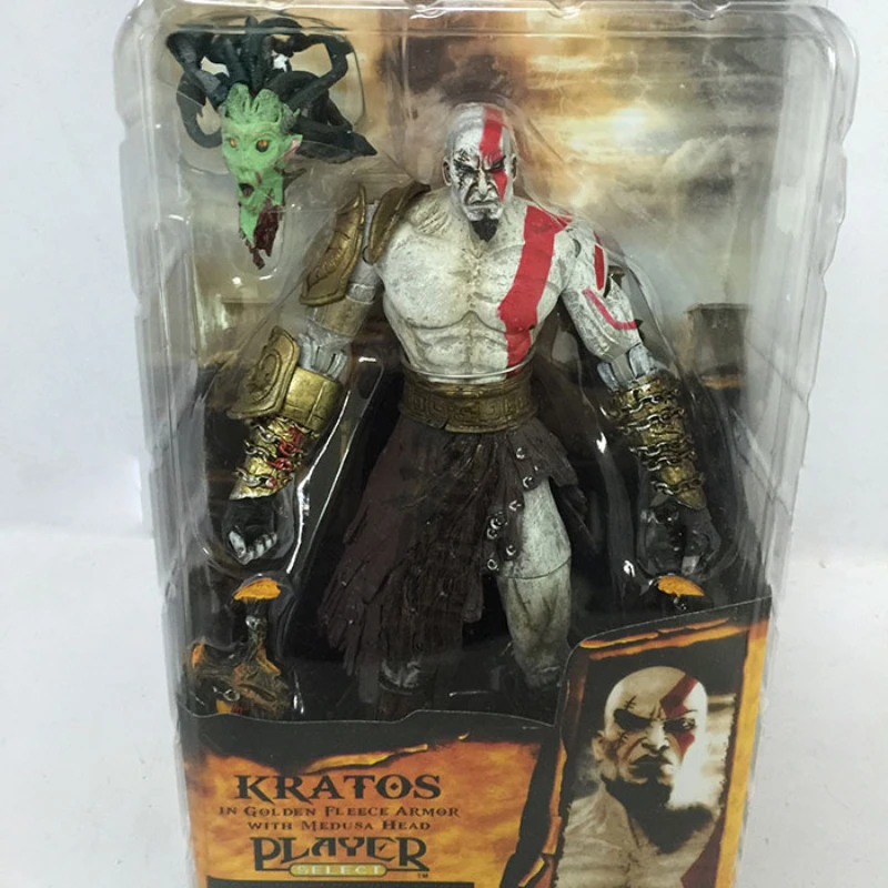 NECA Figure God of War Ghost of Sparta Kratos in Ares Armor W Blades Action Figure Model Articulated Movable Doll Toy Boy Gift