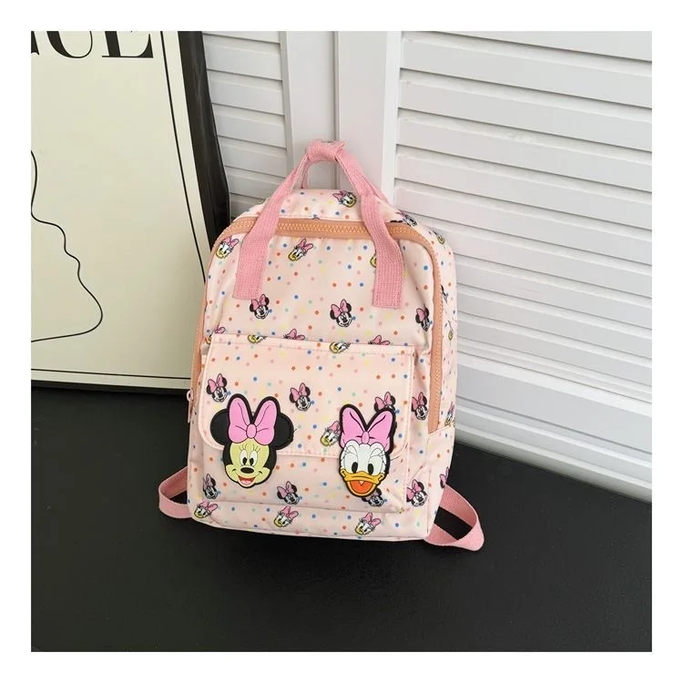 

Disney cartoon Minnie Mouse New Kids Backpack Mini Schoolbag Girls and Boys Cute Shoulder Bag