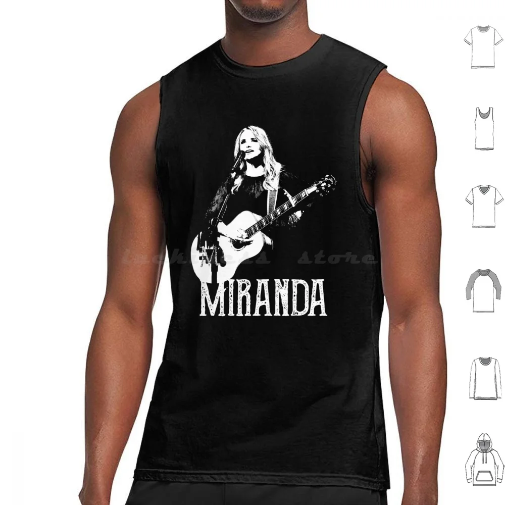 Miranda-el plantilla blanca camisetas sin mangas chaleco sin mangas Miranda Lambert Country Country Music Miranda Lambert Music Cowboy