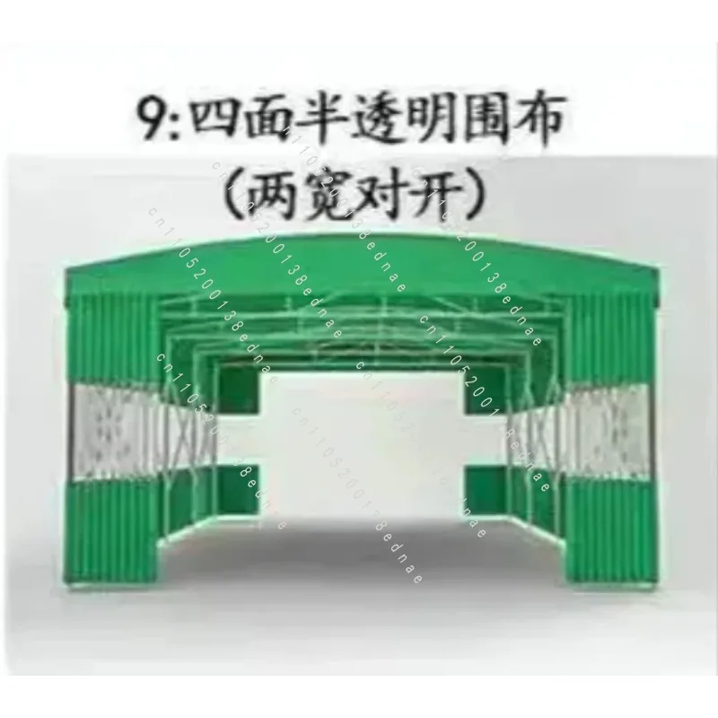 Customized push-pull canopy outdoor large warehouse telescopic tent barbecue supper parking space gear mobile awning