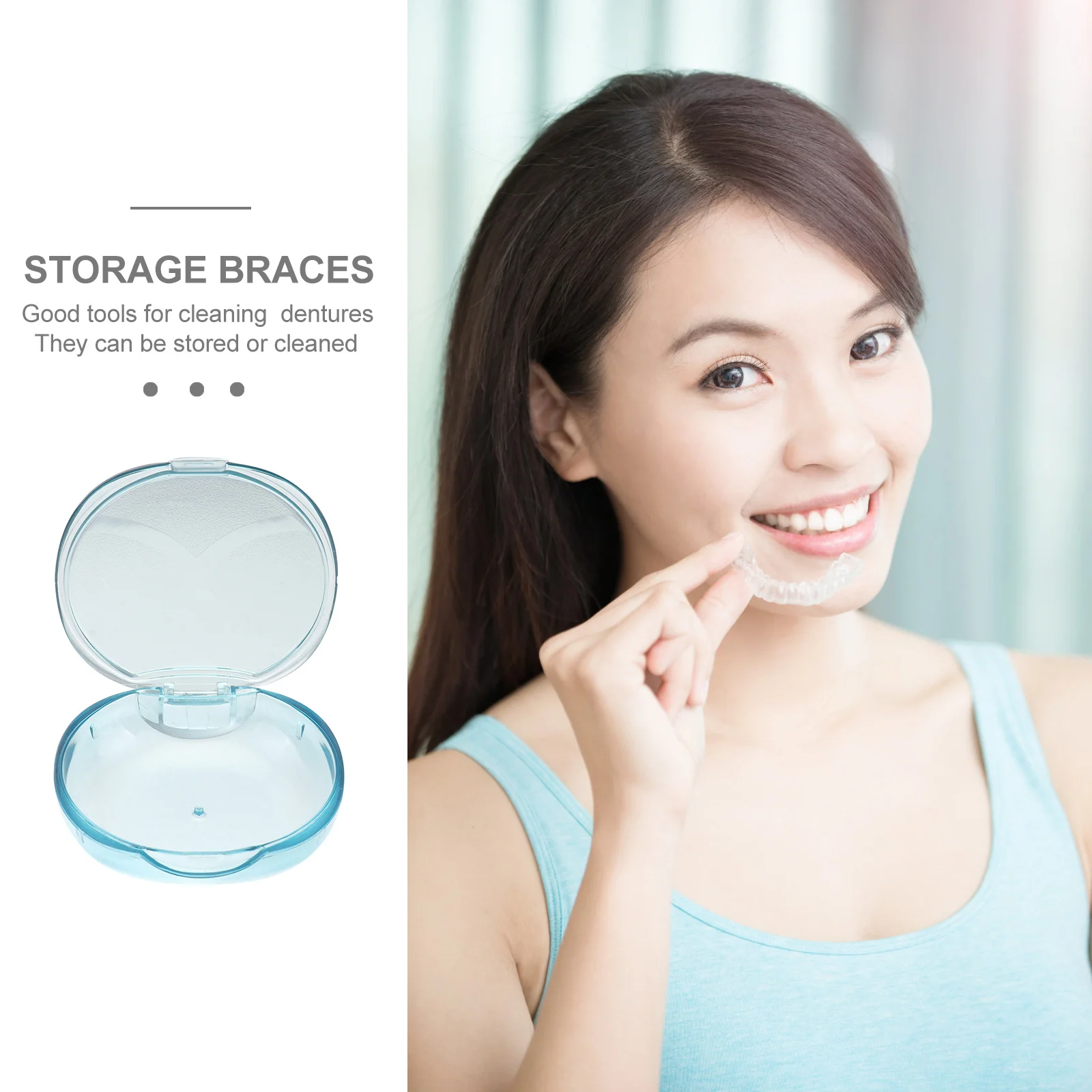 

Компактный размер, портативный, легкий, удобный для переноски, ортодонтический фиксатор, коробка для рта, контейнер для хранения протезов