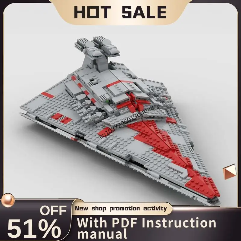 

New 1475Pcs Famous Star Battle Movie Moc Star-Destroyer Model Diy Creative Ideas Child Toy Birthday Gift Building Blocks 75394