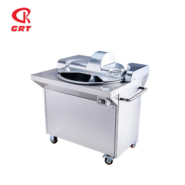 HLQ20 Commercial Industrial 24L Stainless Steel Meat Chopper Bowl Cutter Machine 300kg/h Capacity Semi-Automatic CE