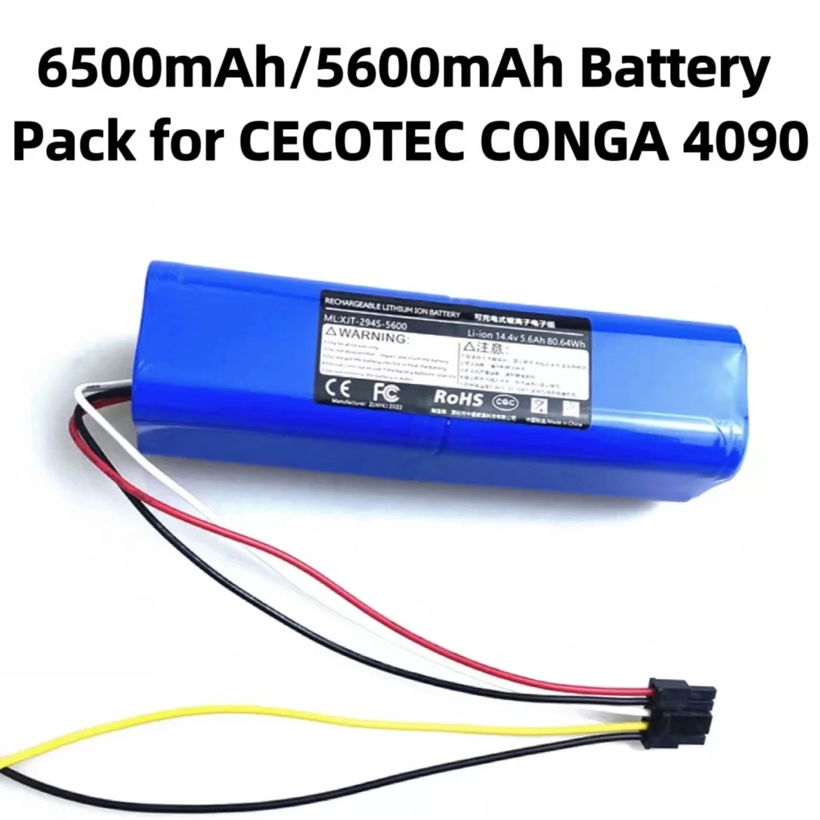 12800mAh Li-ion For CECOTEC CONGA 4090 4490 4690 4590 Robot Vacuum Cleaner Accessories Battery replacement