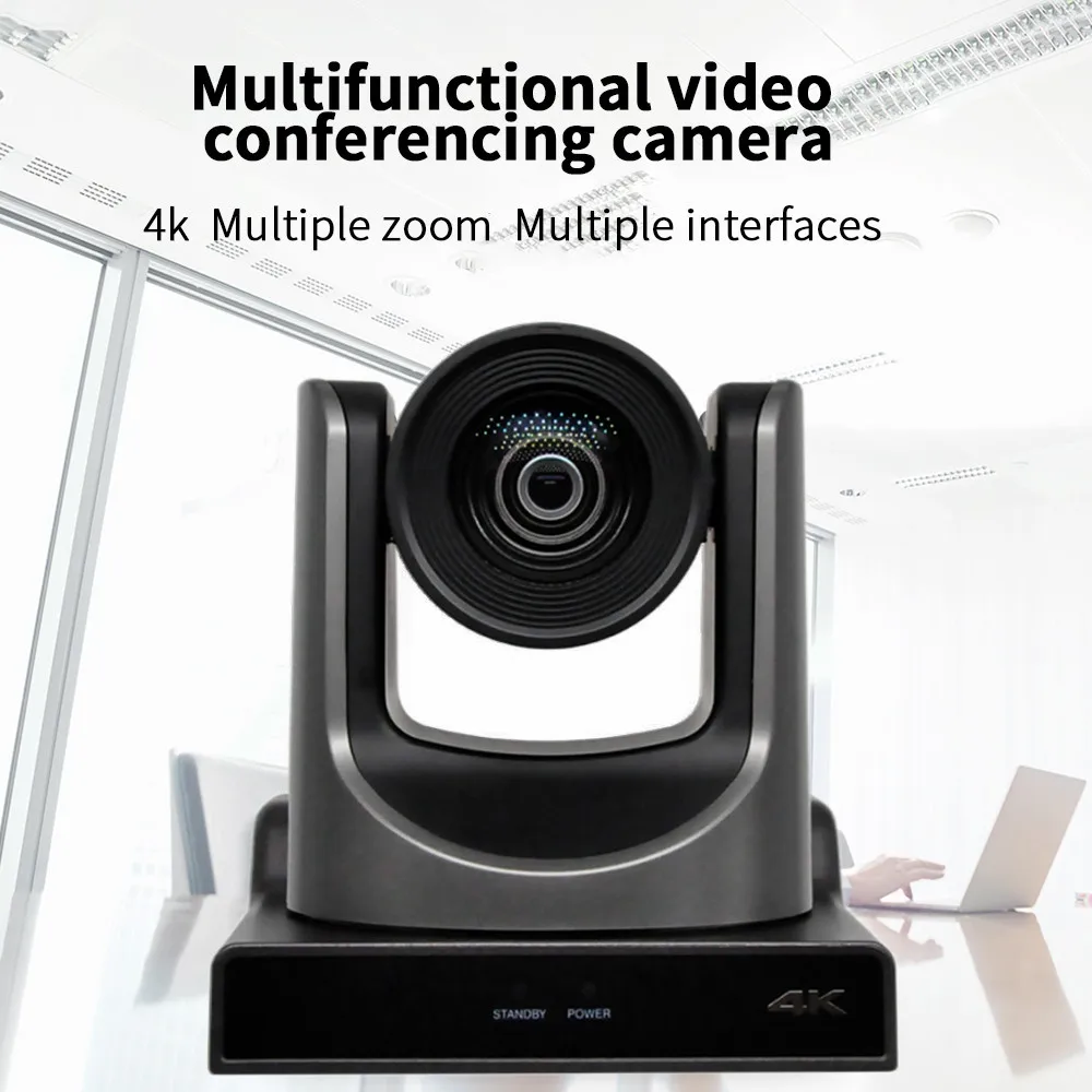 SMTAV POE NDI 4K 20X Optical Zoom PTZ Camera with 3G-SDI HDMI USB IP Streaming Outputs UHD Video Conference Camera