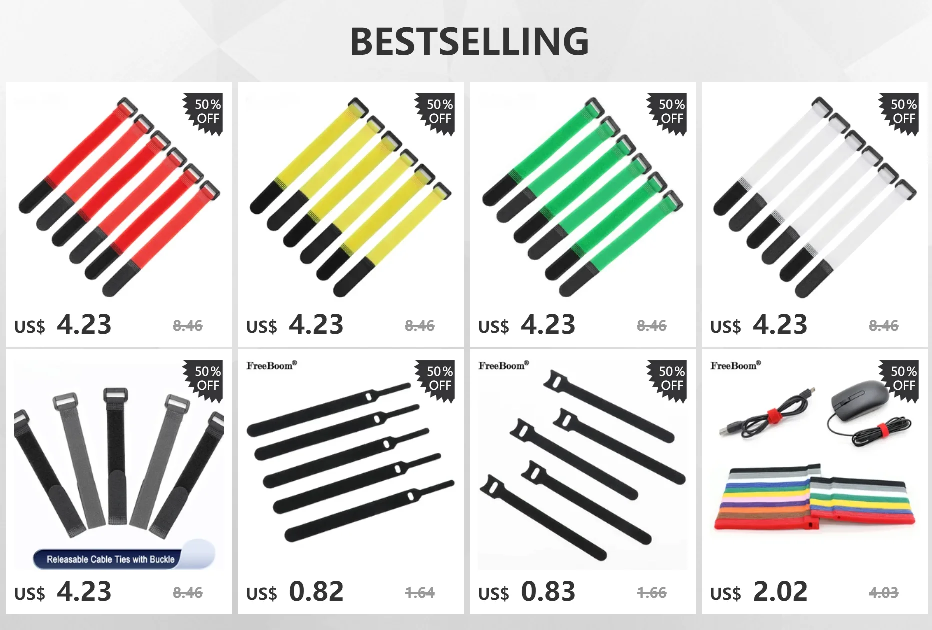 5 m/Rolle Kabelbinder, wiederverwendbares Schlaufenbündel, selbstklebender Verschlussclip, Drahthalter, Management, DIY-Zubehör, Nylonband-Organizer – Detail 1