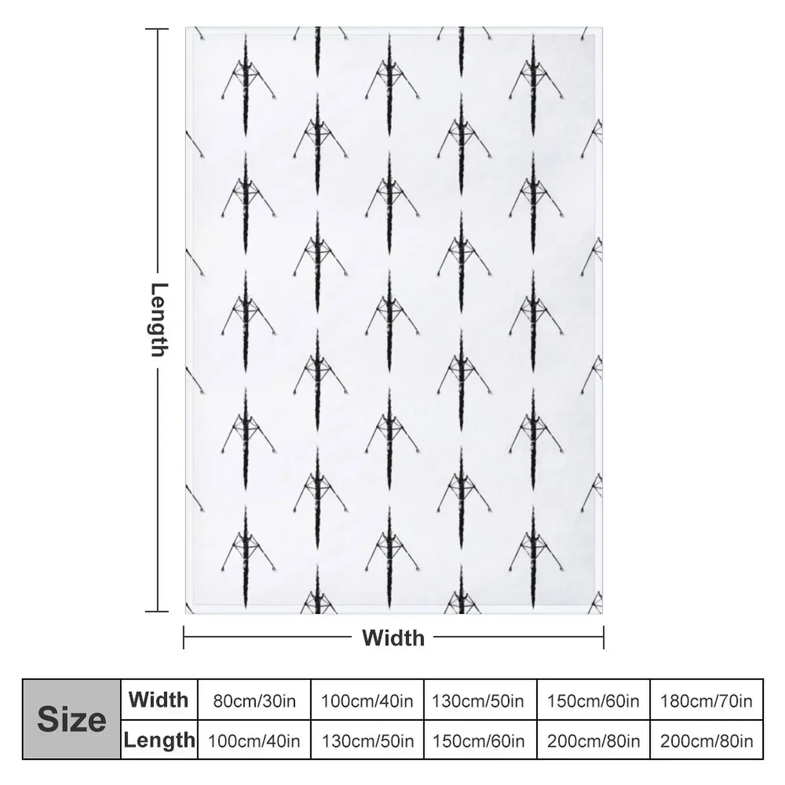 Rowing in ink Throw Blanket Designers Plaid on the sofa Retros Tourist Blankets