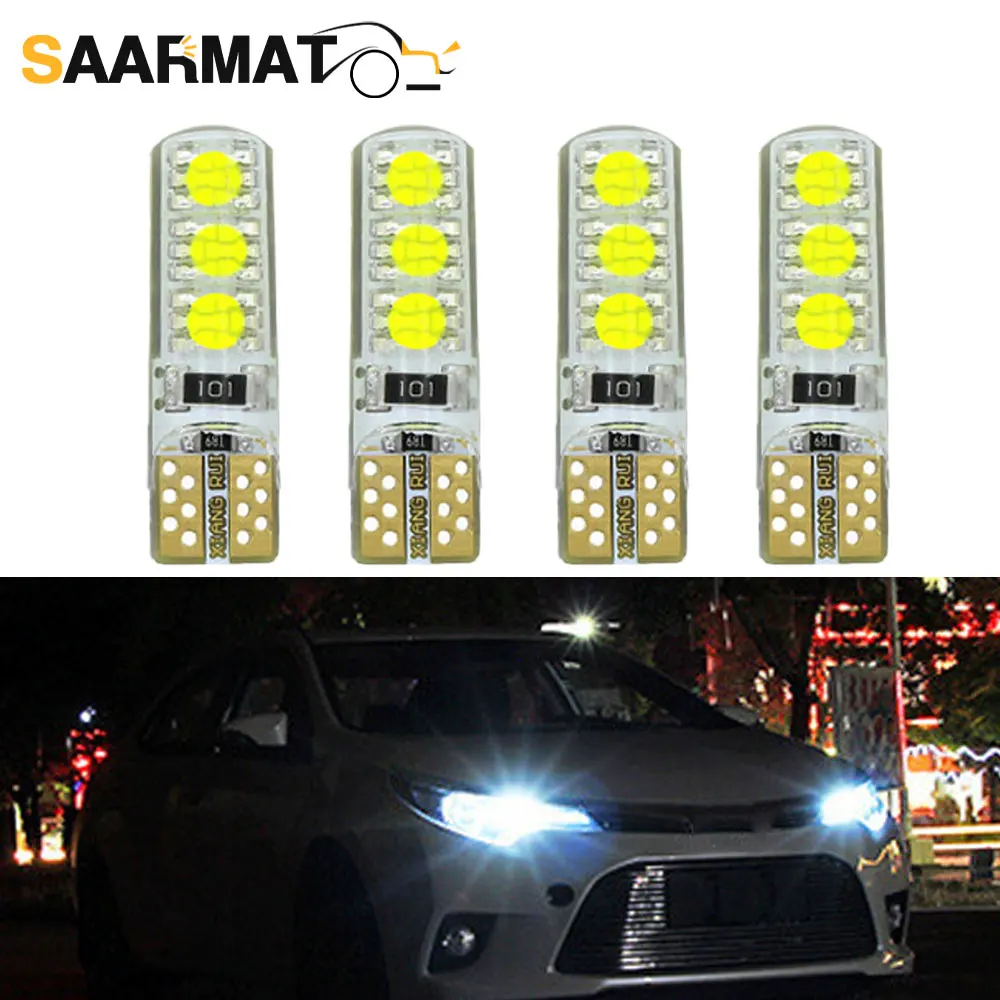 4Pcs Car LED Lamp T10 W5W 168 194 2825 Clearance Lights for Toyota Yaris Verso Rav4 Prius Land Cruiser 100 200 Hilux Hiace 86