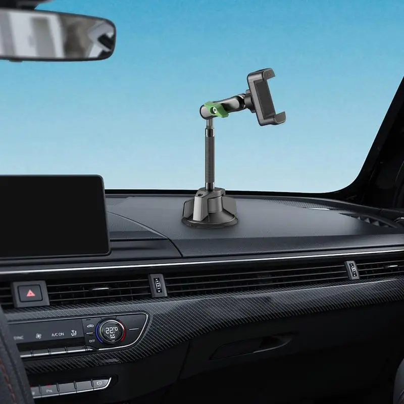

Car Phone Holder Suction Mount Flexible Stable Phone Mount Strong Suction Stable Portable Auto Bracket Vehicle Navigation Mount