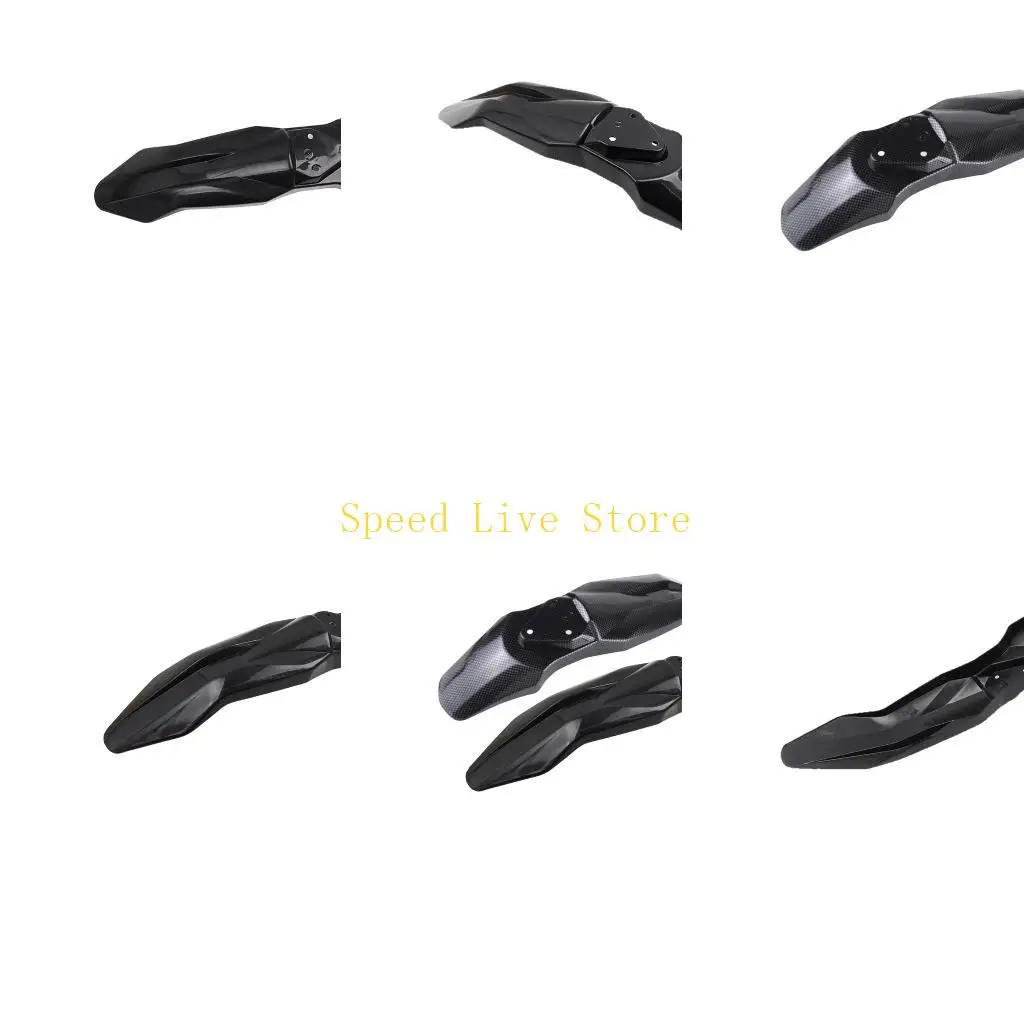 547C Front Fork Area Mudguard for MX3/MX4 Dirt Bike, Single Body Wheel Cover with Mount Base and Clean Front Profile