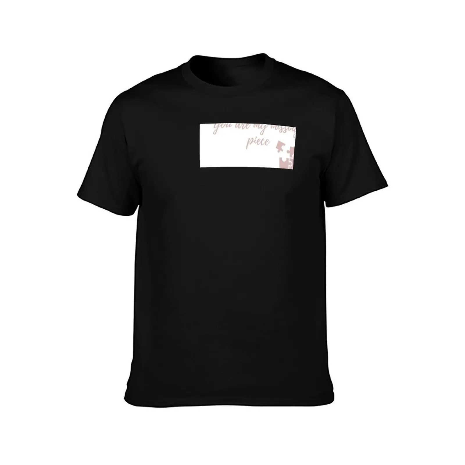 You are my missing piece with puzzle piece T-Shirt, Summer Casual Cotton Tee, Oversized Streetwear Tops, Vintage Graphic Print