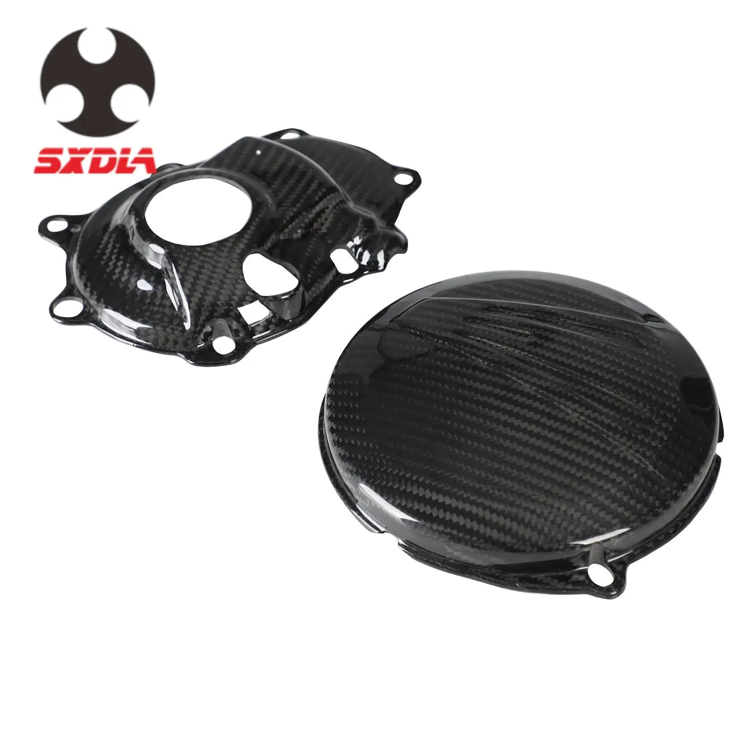 Funparts Carbon Fiber Engine Guard Cover Left Right Side Engine Case Covers Protector For YAMAHA YZ250F WR250F YZ WR 250F