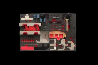 

28-Piece camshaft disassembly/timing correction tool holder set