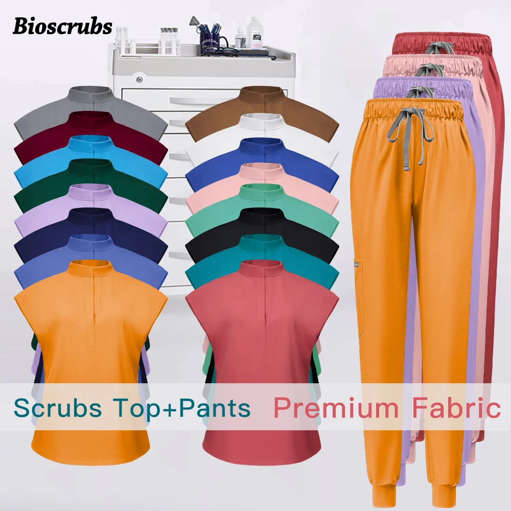 

Медицинская хирургическая униформа, женские аксессуары для медсестер, облегающая комфортная модная клиническая спецодежда, одежда для операционной, костюм для бега