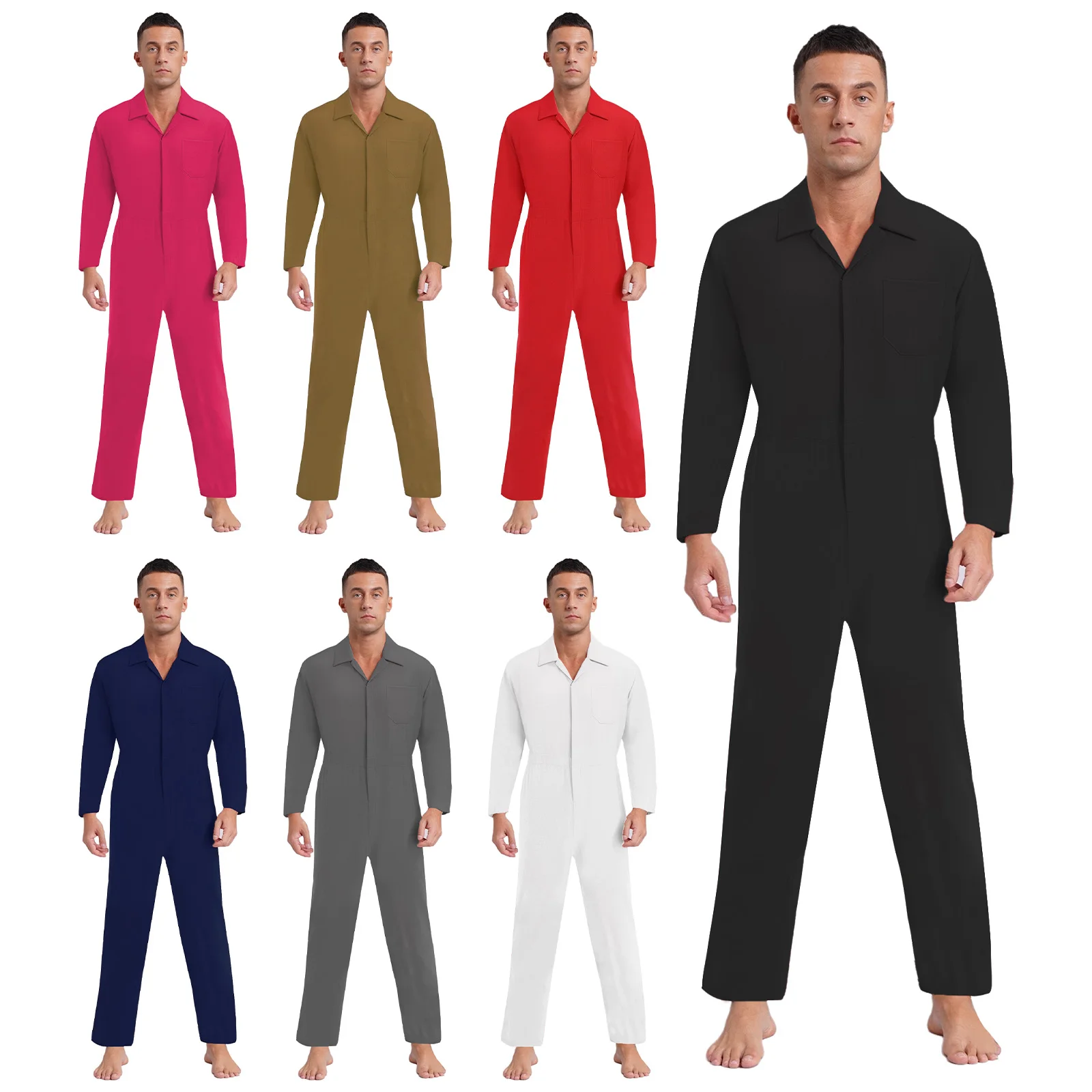 Männer Werkstatt Mechaniker Overalls Overall Flug Anzug Uniformen Overalls Auto Reparatur Mechanik Karneval Halloween Cosplay Kostüme