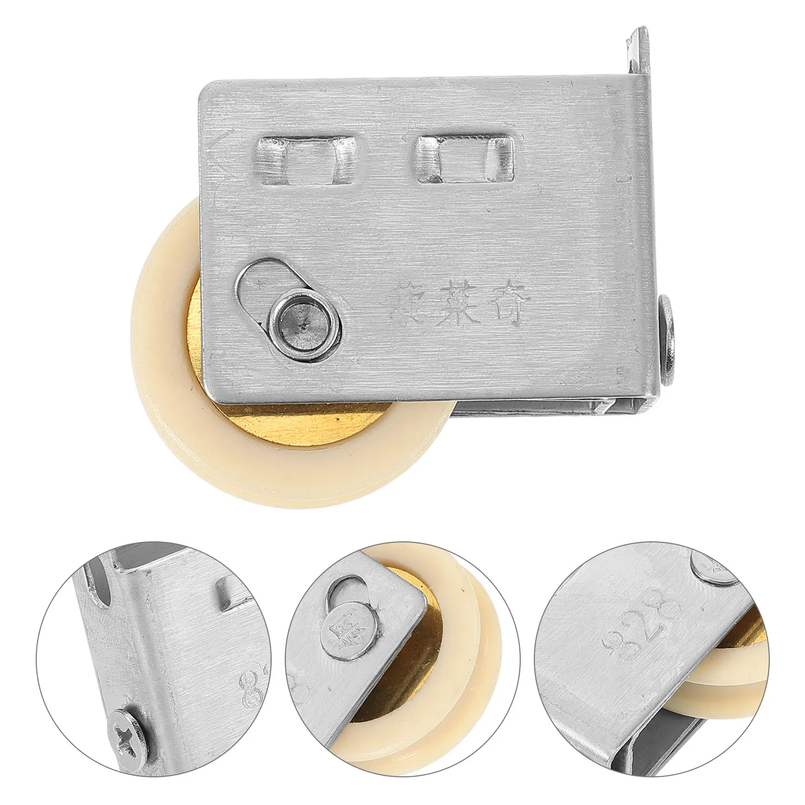 

Sturdy Stainless Steel Sliding Door Roller Heavy Duty Pulley For Windows Cabinet Rails Durable Low Friction Track Mute Sliding