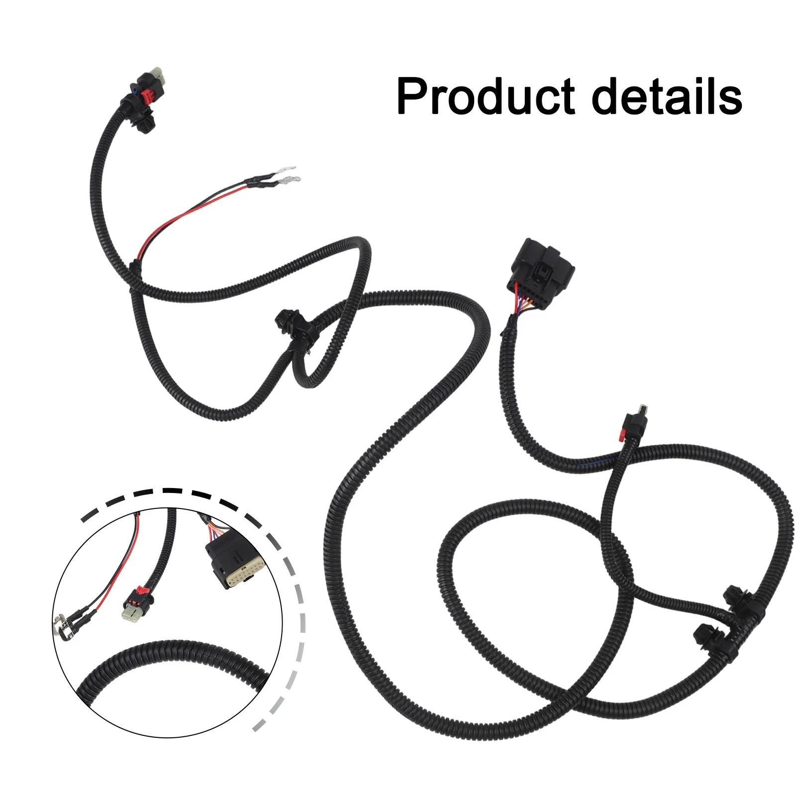 Car Reversing Sensor Harness Auto Car Reversing Sensor Connector Reliable Performance Wear-Resistant Design 12V Voltage