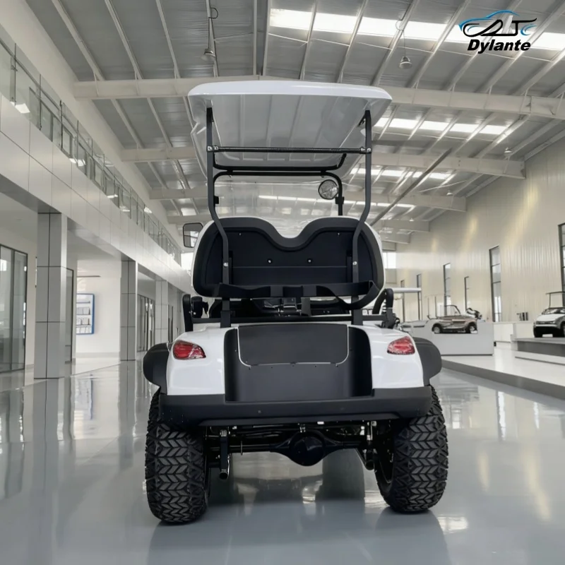 جديد مخصص نادي سيارة عربة جولف كهربائية الكبار مزرعة أربع عجلات سيارة كهربائية عظم الترقوة مستقل تعليق عربة جولف #5