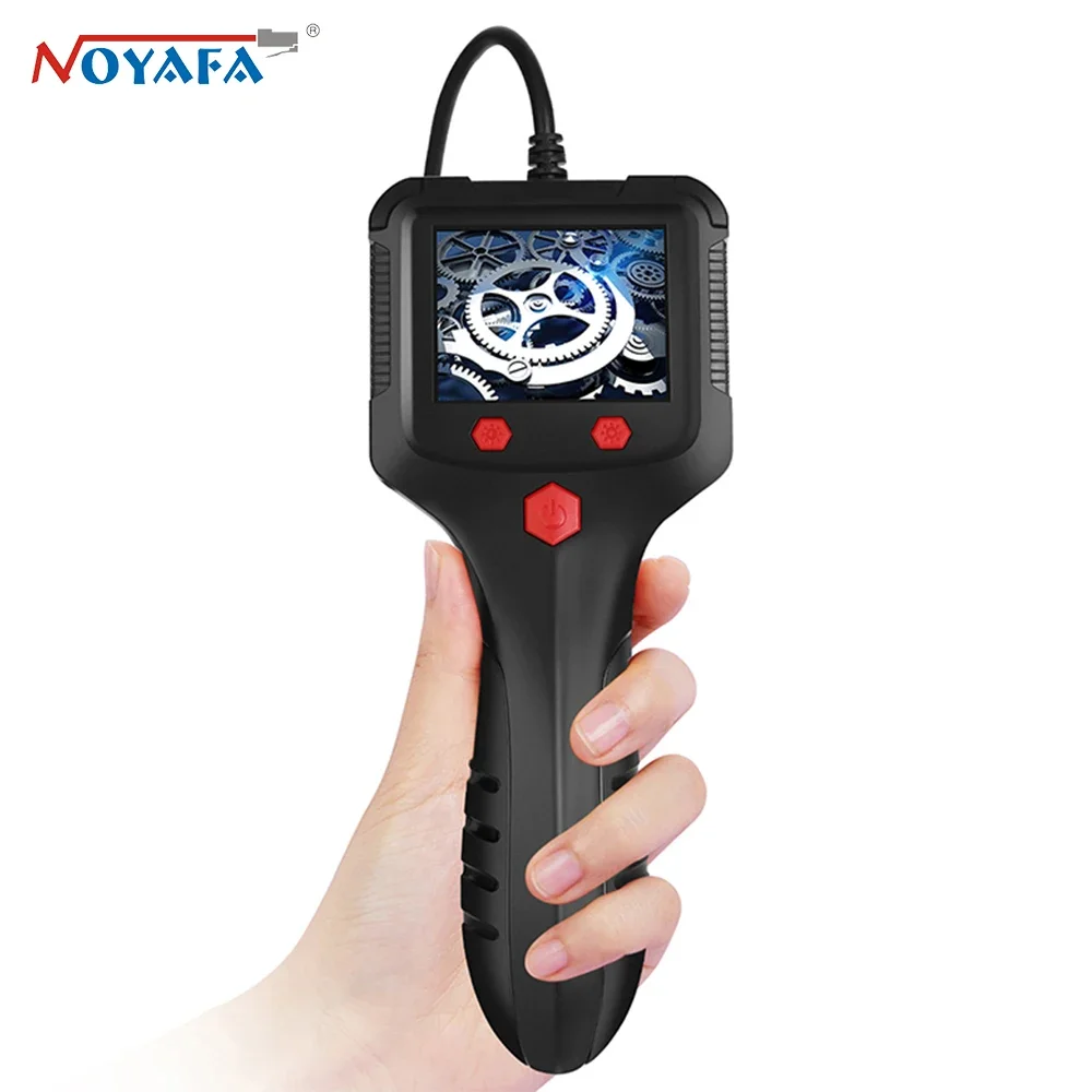 NOYAFA P100 Industrial Endoscope with 2.4'' IPS LCD HD 1080P Digital Borescope IP67 Waterproof Pipe Sewer Inspection Borescope