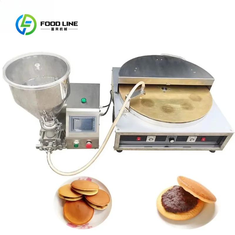 Customized Stuffed Dorayaki Processing Machine Japanese Pancake Filling Machine For Catering Industrial Food Production