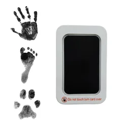 Inkless Baby Footprint Ink Pad Newborn Shower Non-toxic Safe Pet Handprints Hand & Foot Stamp Baby Souvenirs Clean Touch Pad