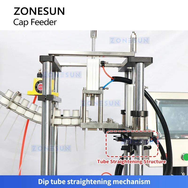 Zonesun ZS-XG446S Spruzzatore a grilletto Macchina per l'alimentazione Ciotola vibrante Alimentatore Tubo a immersione morbido Trigger Bottiglia spray Attrezzatura per l'imballaggio
