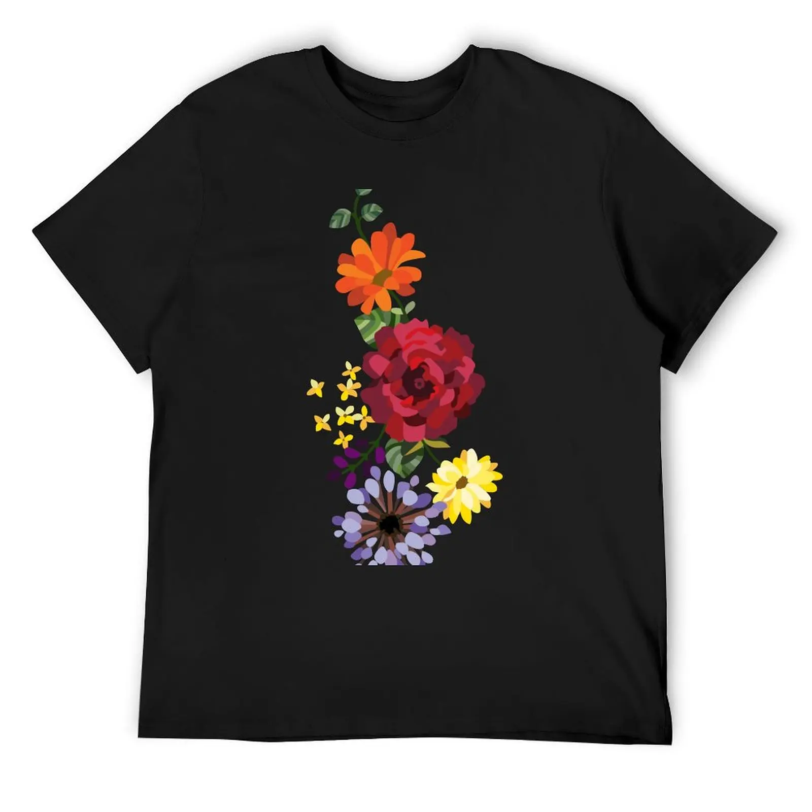 

Flowers T-Shirt tees blanks t shirt men 100℅ cotton