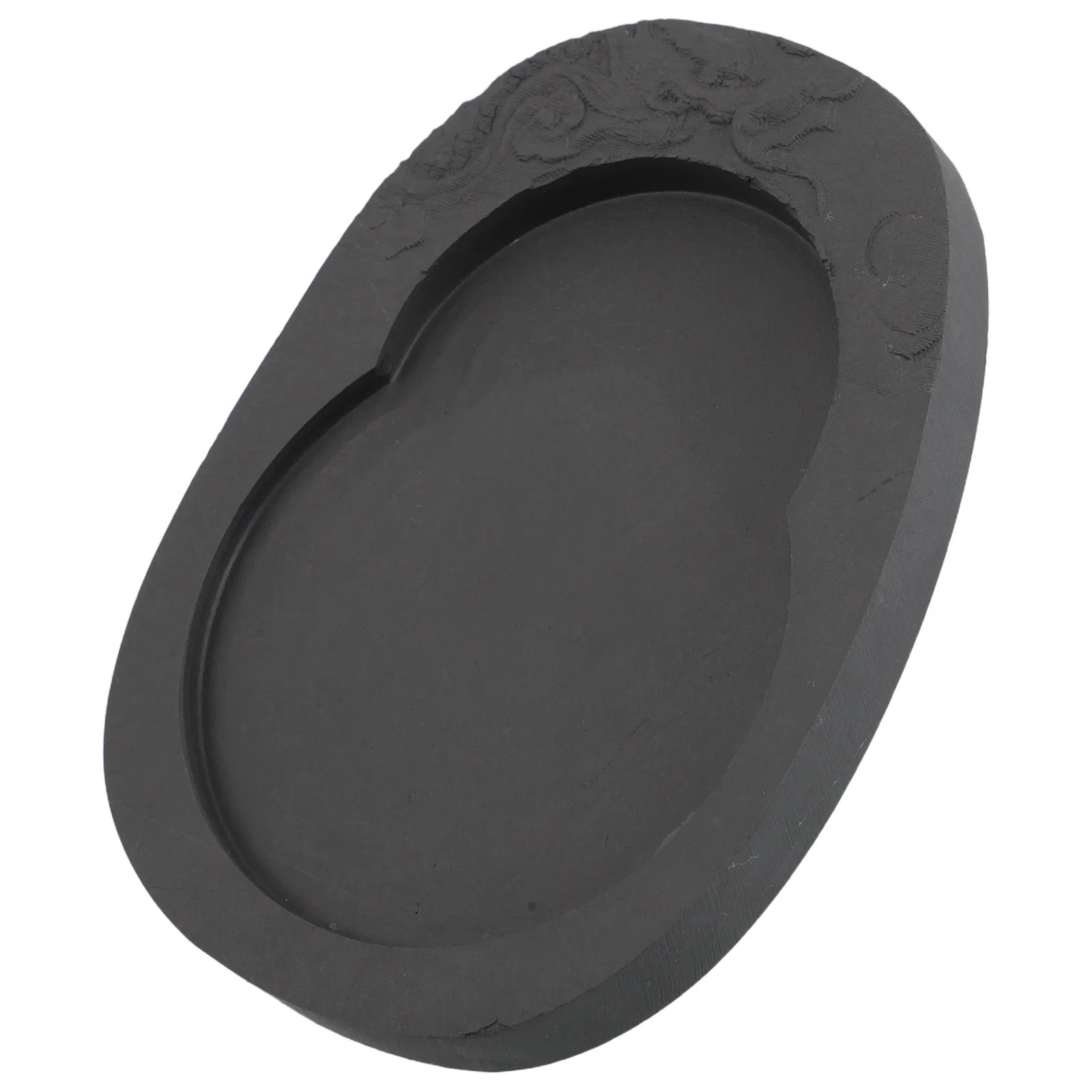 5-Inch Premium Chinese Inkstone Lid Design Dragon Carved Ink Slab Calligraphy Writing Drawing Ink Preservation Tool Natural