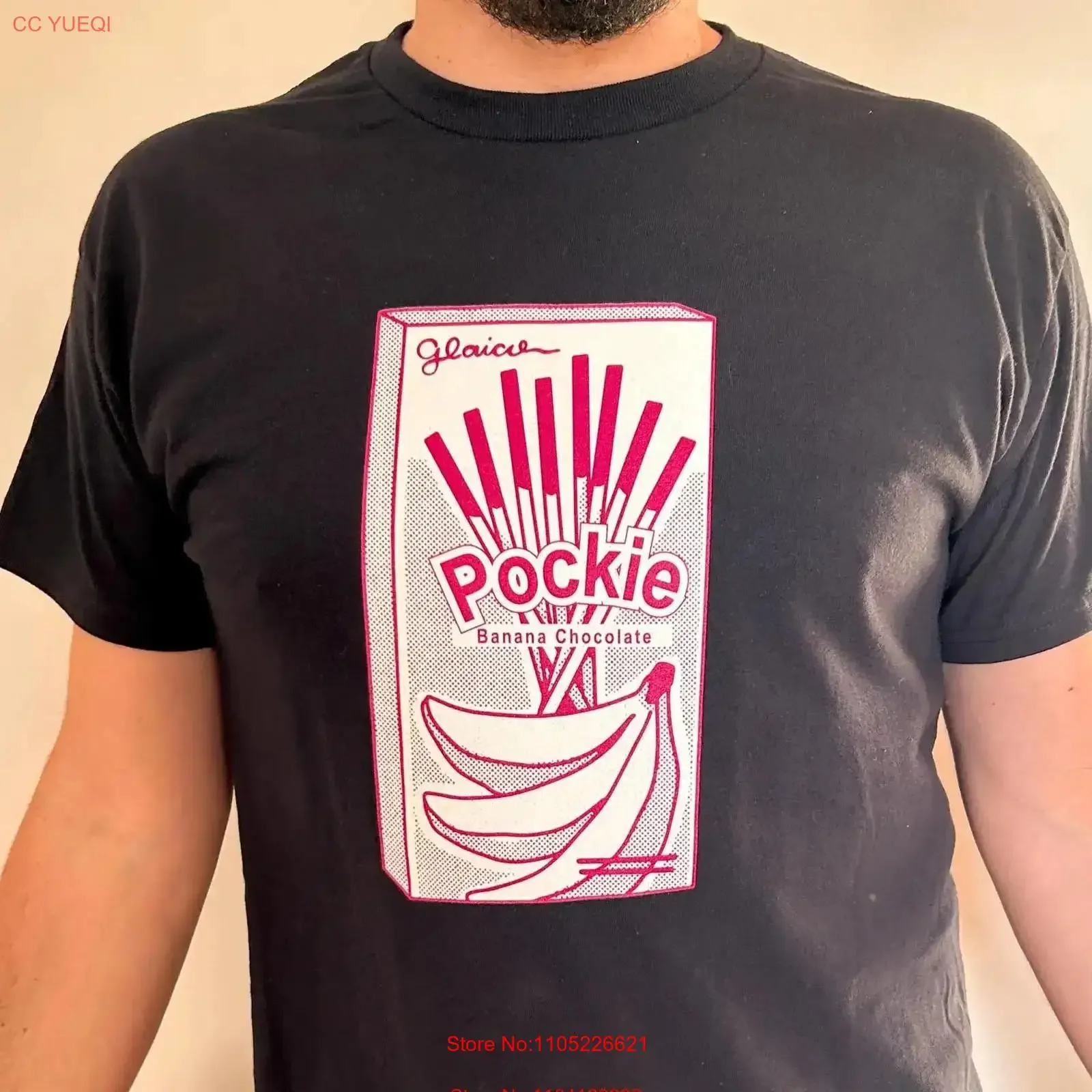 Camiseta Pocky Lovers, Camiseta Japonesa con Diseño de Snacks, Divertida, a la Moda, Linda, Estilo Urbano Asiático, Vintage, Lavada, Elástica, Elegante y Versátil
