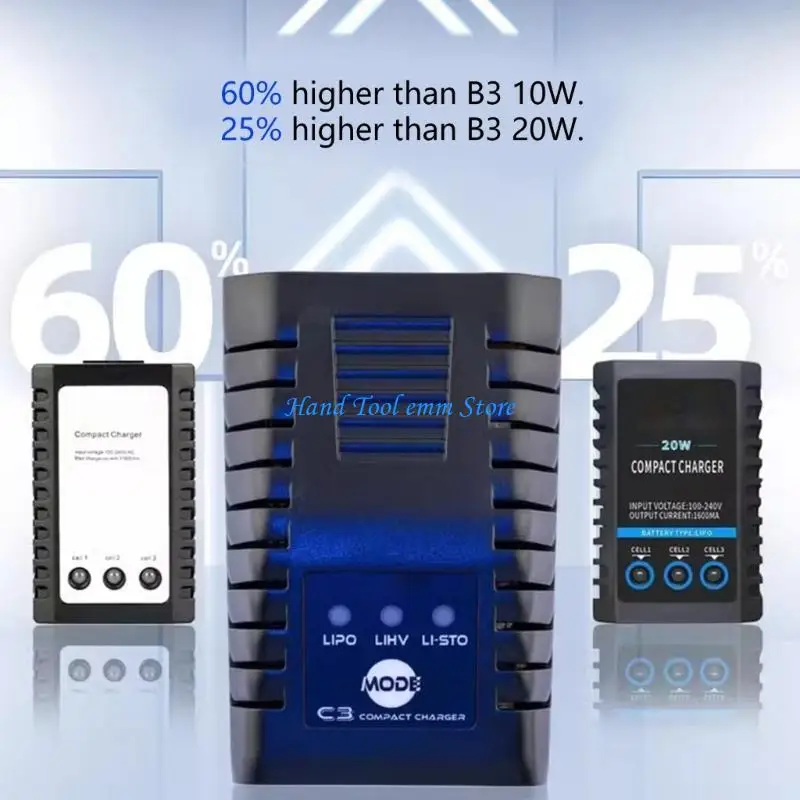 

H37F 2-3S LiHV Storage Modes Balance Functionality Convenient for LiHV Battery FPV Accessories