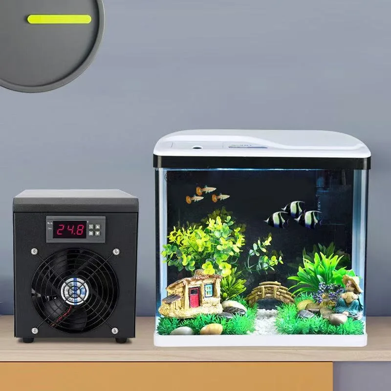 1/2HP 1HP Ice Bath Aquarium Cooler Chiller with Pump Cold Plunge Water Cooled Compressor for Fish Tank Refrigeration