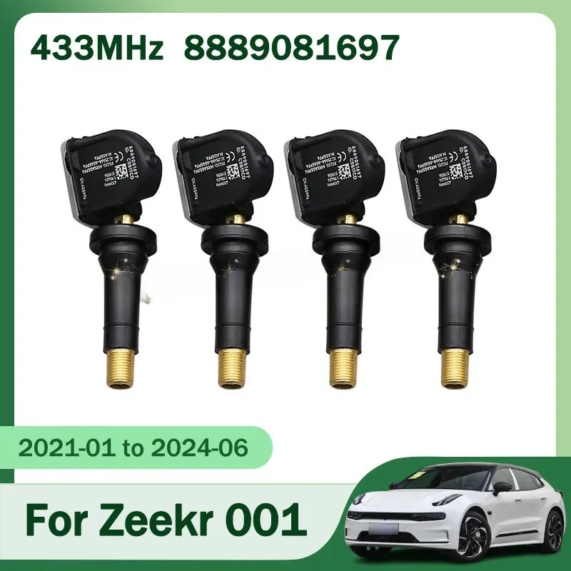 

4pcs/Lot 8889081697 TPMS Tire Sensor For Zeekr 001 007 009 X Tire Pressure Monitoring System 433MHz 2026