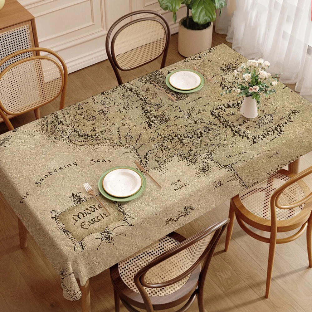 L-Lords Game Rings Home Tablecloths Dining Decoration And Rectangular Table Accessories Waterproof Cloth Anti-stain