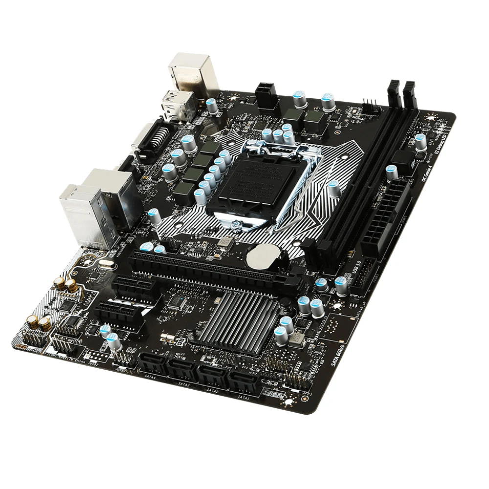 Imagem -04 - Placa-mãe Msi-micro Atx Usado H110m Pro-vd Lga 1151 com Intel H110 Sata gb s Usb 3.1